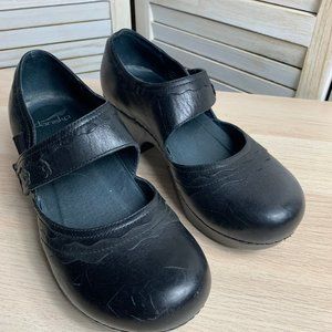 DANSKO Harlow Mary Jane Black Leather Sz 40 9.5-10
